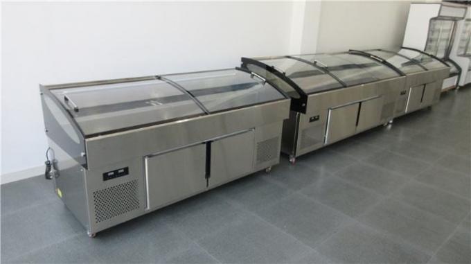 Low Temp 2~8 Degree Meat Display Freezer With Air Cooling 11