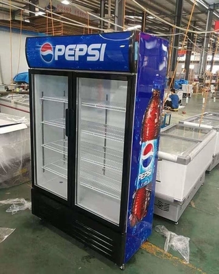 660l Drink Glass Door Display Freezer, 2000mm Glass Door Display Freezer