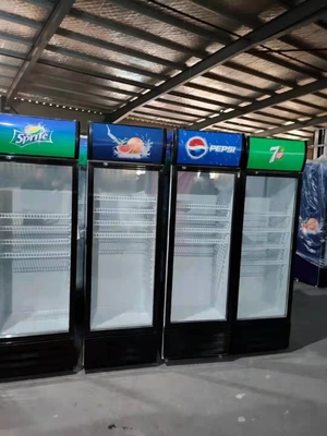 660l Drink Glass Door Display Freezer, 2000mm Glass Door Display Freezer