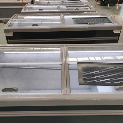 850mm Commercial Glass Freezer, IEC Direct Cooling Commercial Glass Freezer