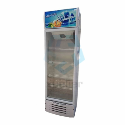 Commercial glass cold drink single door fan cooling display freezer