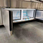 Commercial Stainless Steel Glass Door Chest Freezer 220V