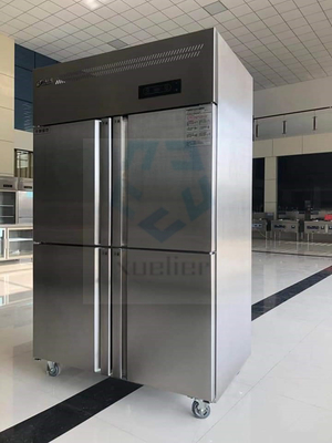 4 Doors Commercial Stainless Steel Upright Freezer 900L 32 Cu Ft