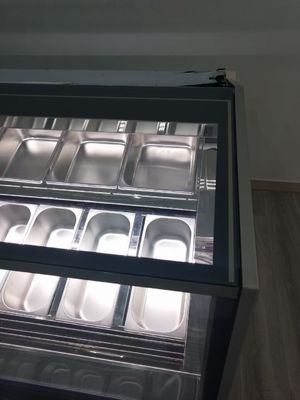 Ice Cream Dipping Sauce Cabinet Display Fridge Cake Ice Porridge Cabinet Multi Bucket